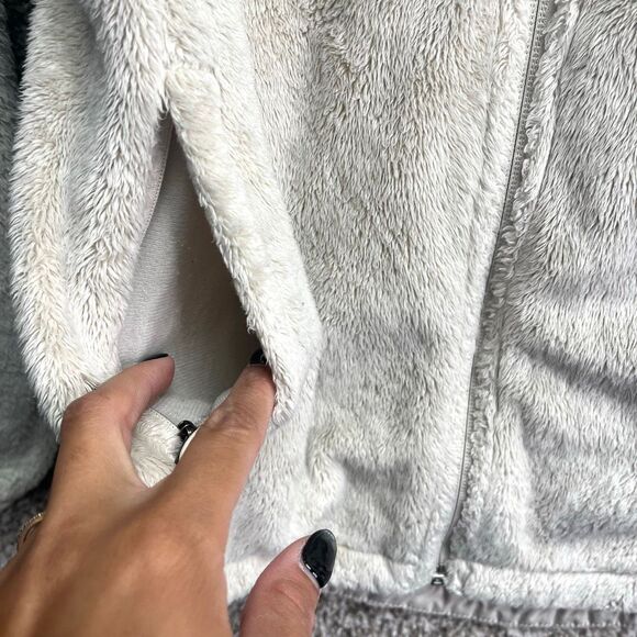 The North Face Jacket Women’s Small Osito Off White Ivory Fleece Zip Up - Picture 4 of 9